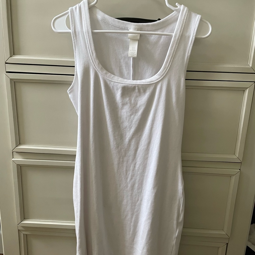 H&M white bodycon dress